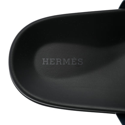 Hermes Suede Goatskin Mens Chypre Sandals 44 Bleu Celeste 6 of 9