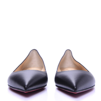 Christian Louboutin Shiny Nappa Ballalla Flats 37.5 Black 2 of 10