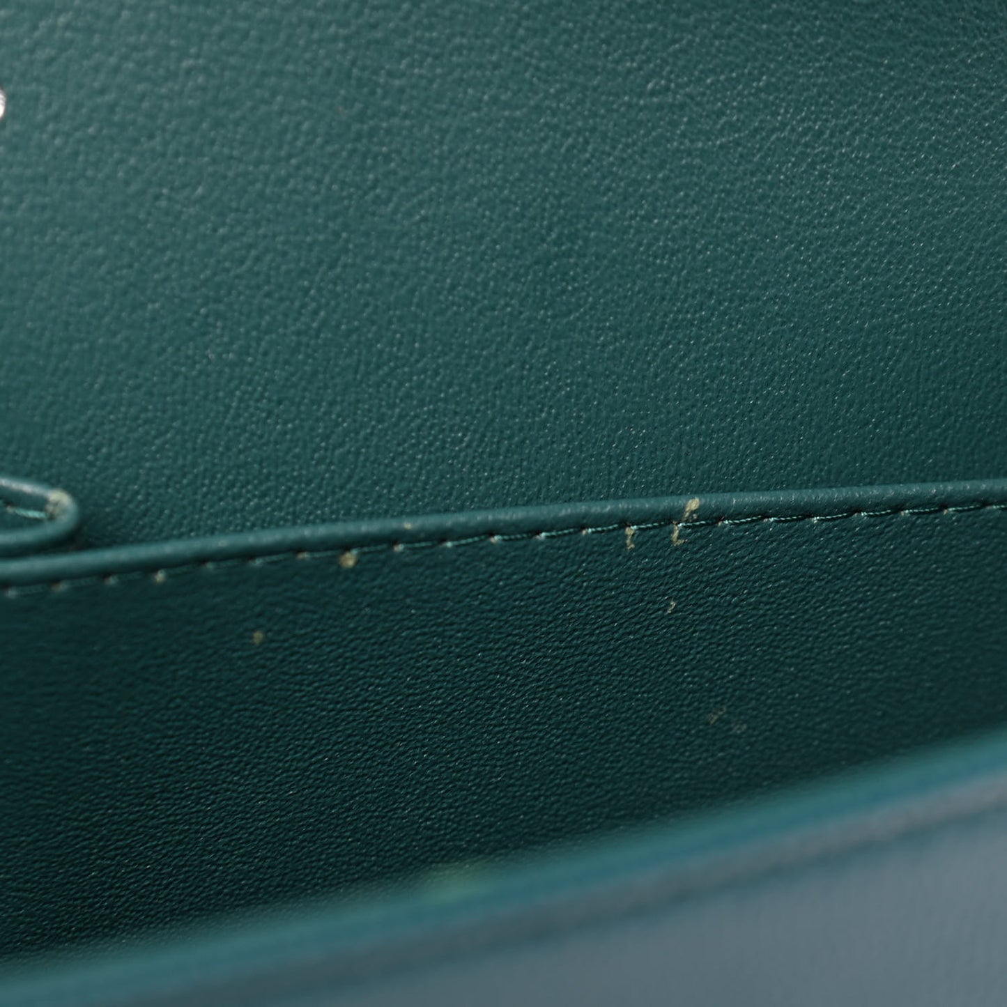 Caviar Quilted Jumbo Double Flap Dark Turquoise