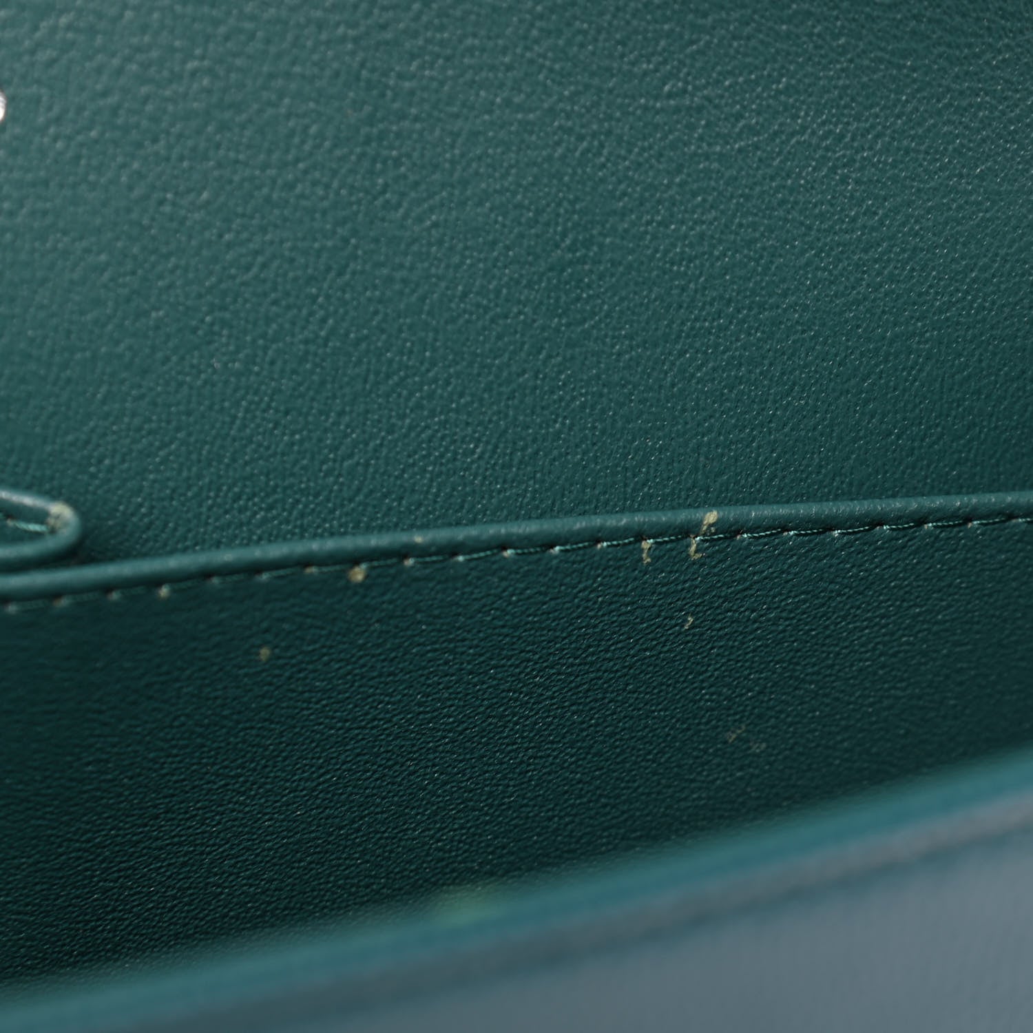 Chanel Caviar Quilted Jumbo Double Flap Dark Turquoise 10 of 10
