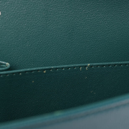 Chanel Caviar Quilted Jumbo Double Flap Dark Turquoise 10 of 10
