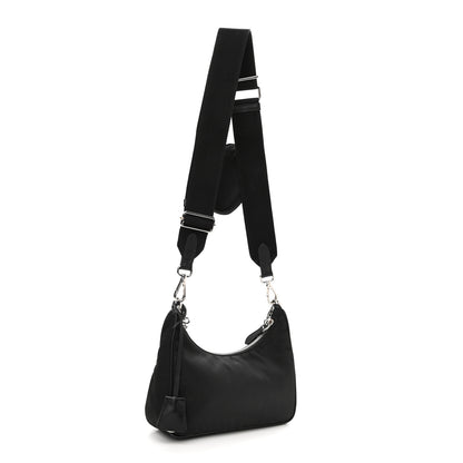 Prada Nylon Re-Edition 2005 Shoulder Bag Black 3 of 14