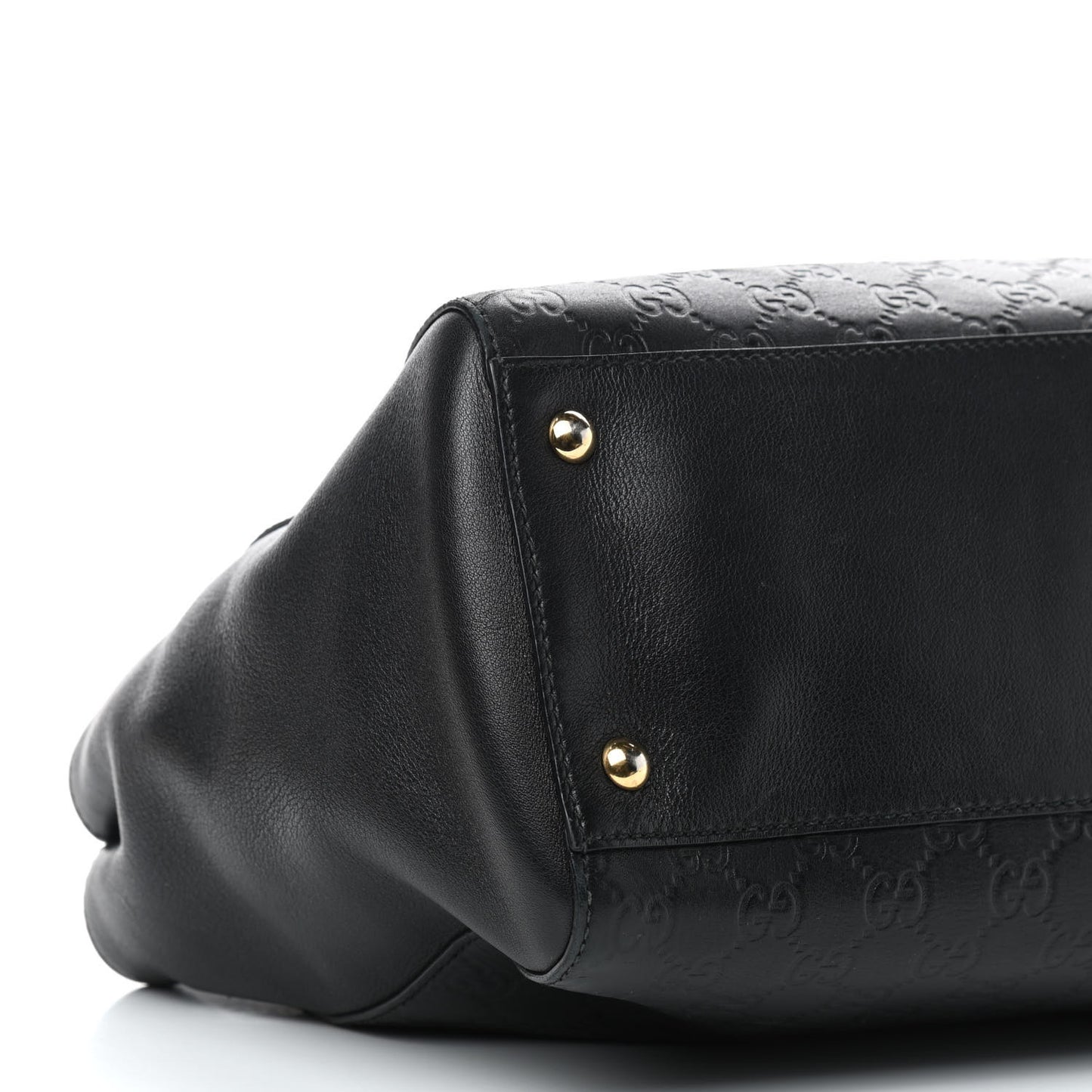 Guccissima Signature Large Shoulder Tote Bag Black