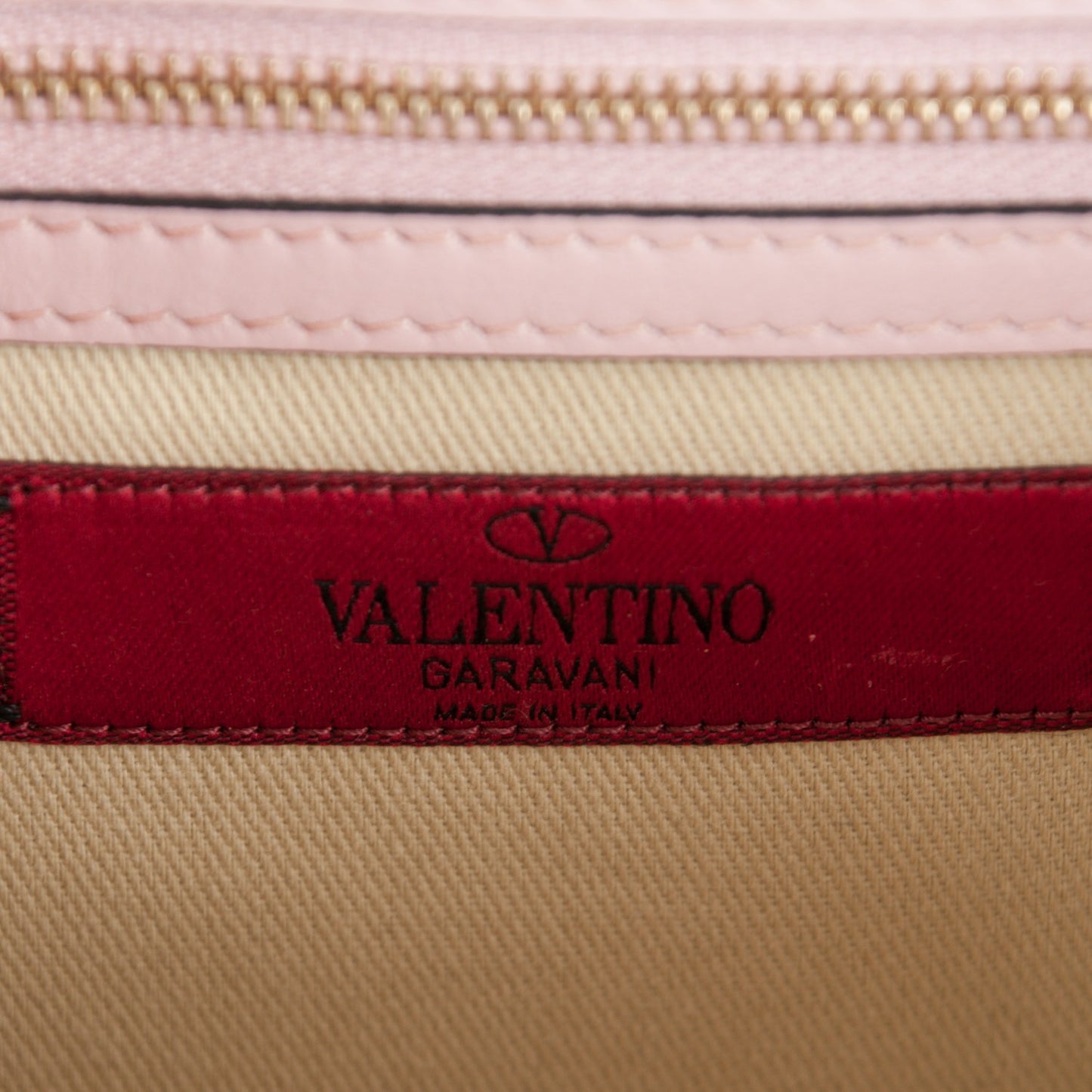 Vitello Small Glam Lock Rockstud Flap Water Rose