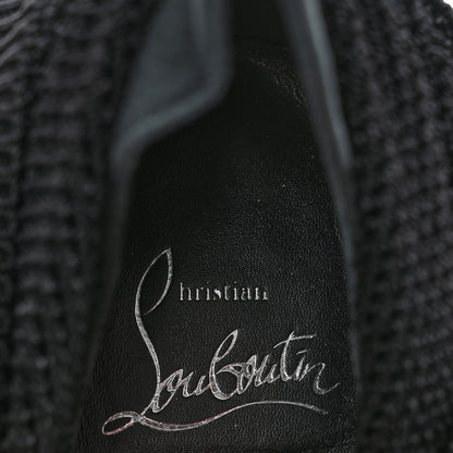 Christian Louboutin Nappa Knit Beyonstage 70 Ankle Boots 40 Black 6 of 8