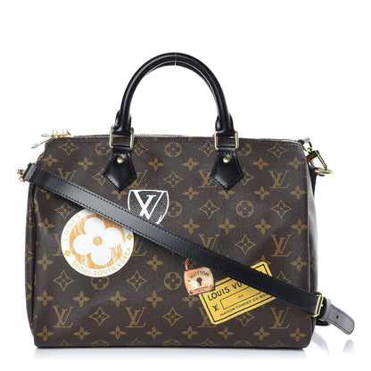 Louis Vuitton Monogram My World Tour Speedy Bandouliere 30 Black 1 of 10