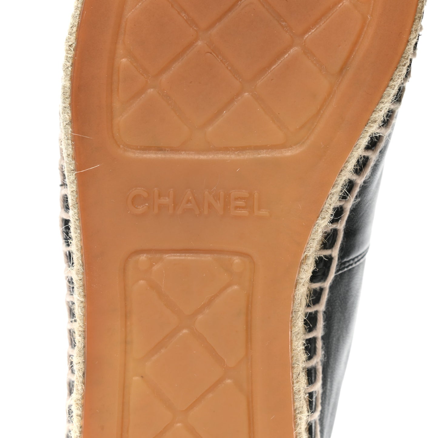 Lambskin CC Espadrilles 38 Black