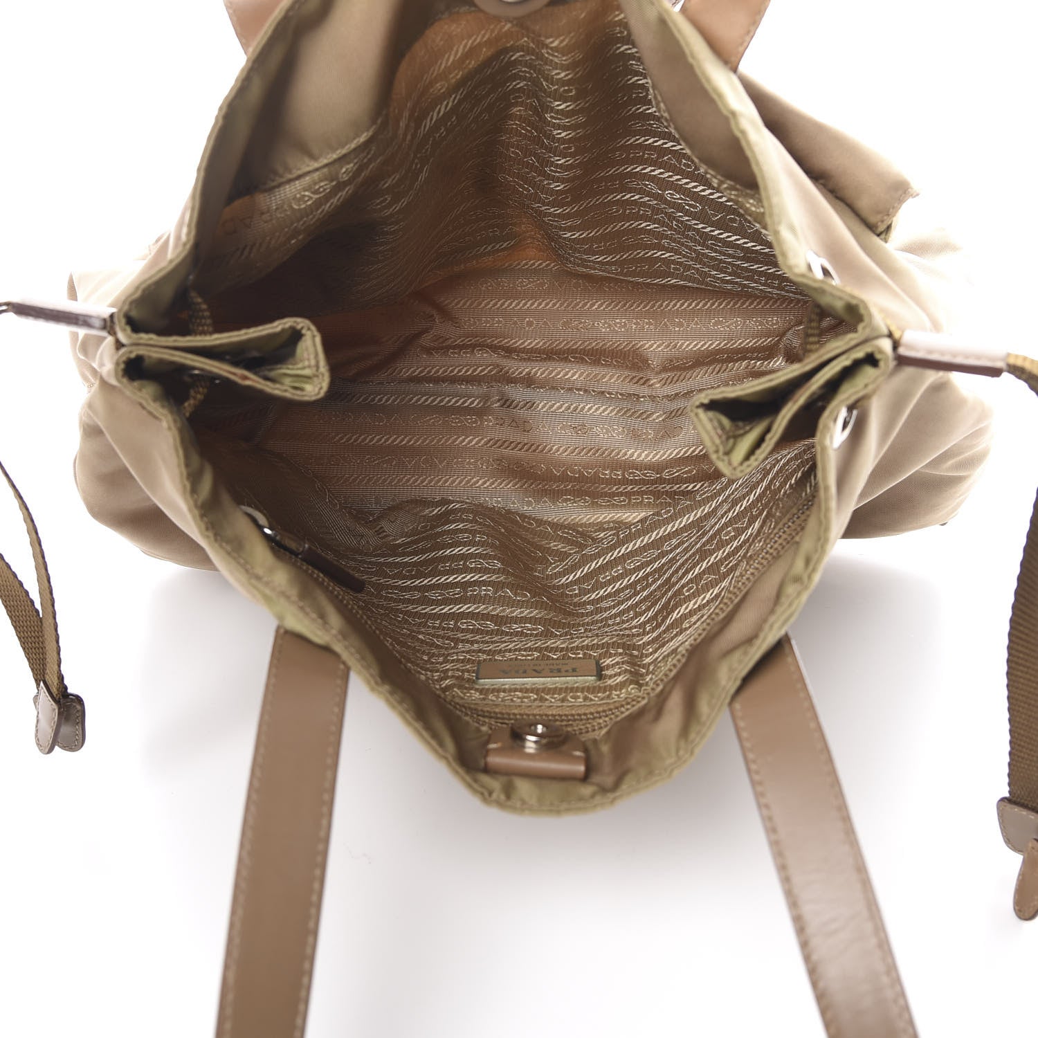 Prada Nylon Vela Tote Cammello 4 of 15