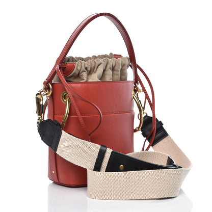 Chloe Smooth Calfskin Mini Roy Bucket Bag Earthy Red 4 of 10
