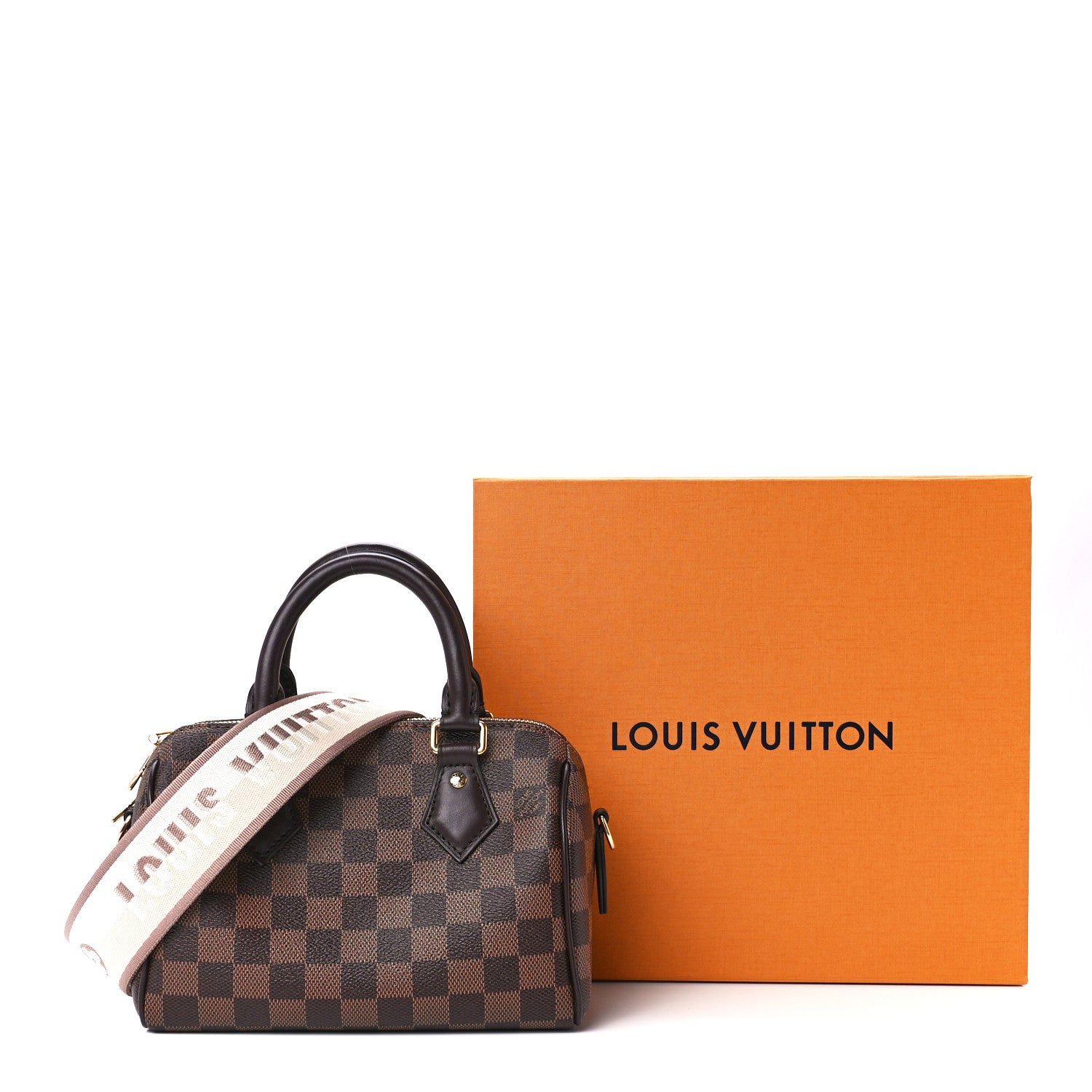 Louis Vuitton Damier Ebene Speedy Bandouliere 20 10 of 10