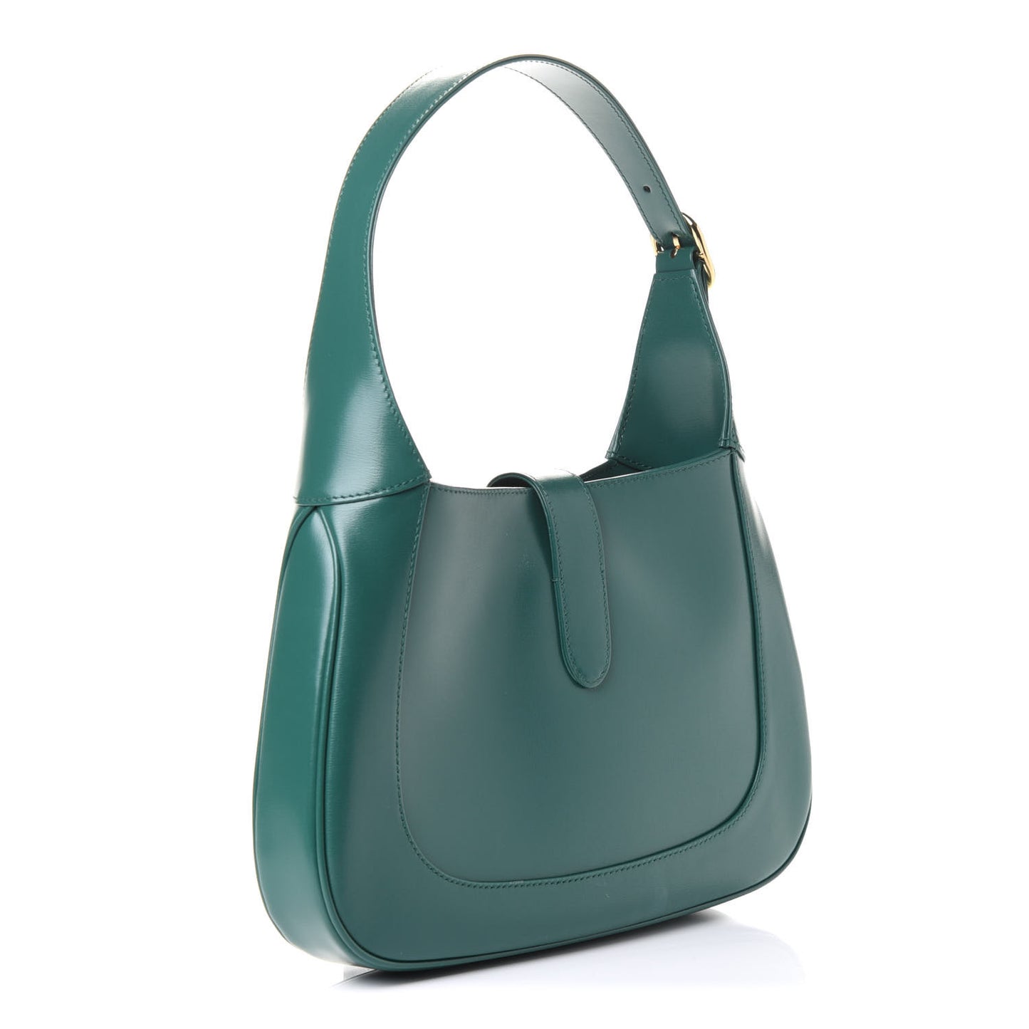 Boarded Dyana Lux Calfskin Small Jackie 1961 Hobo Emerald