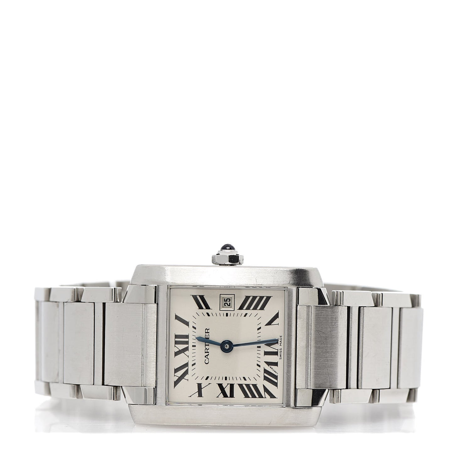 Stainless Steel 25mm Tank Francaise Quartz Watch