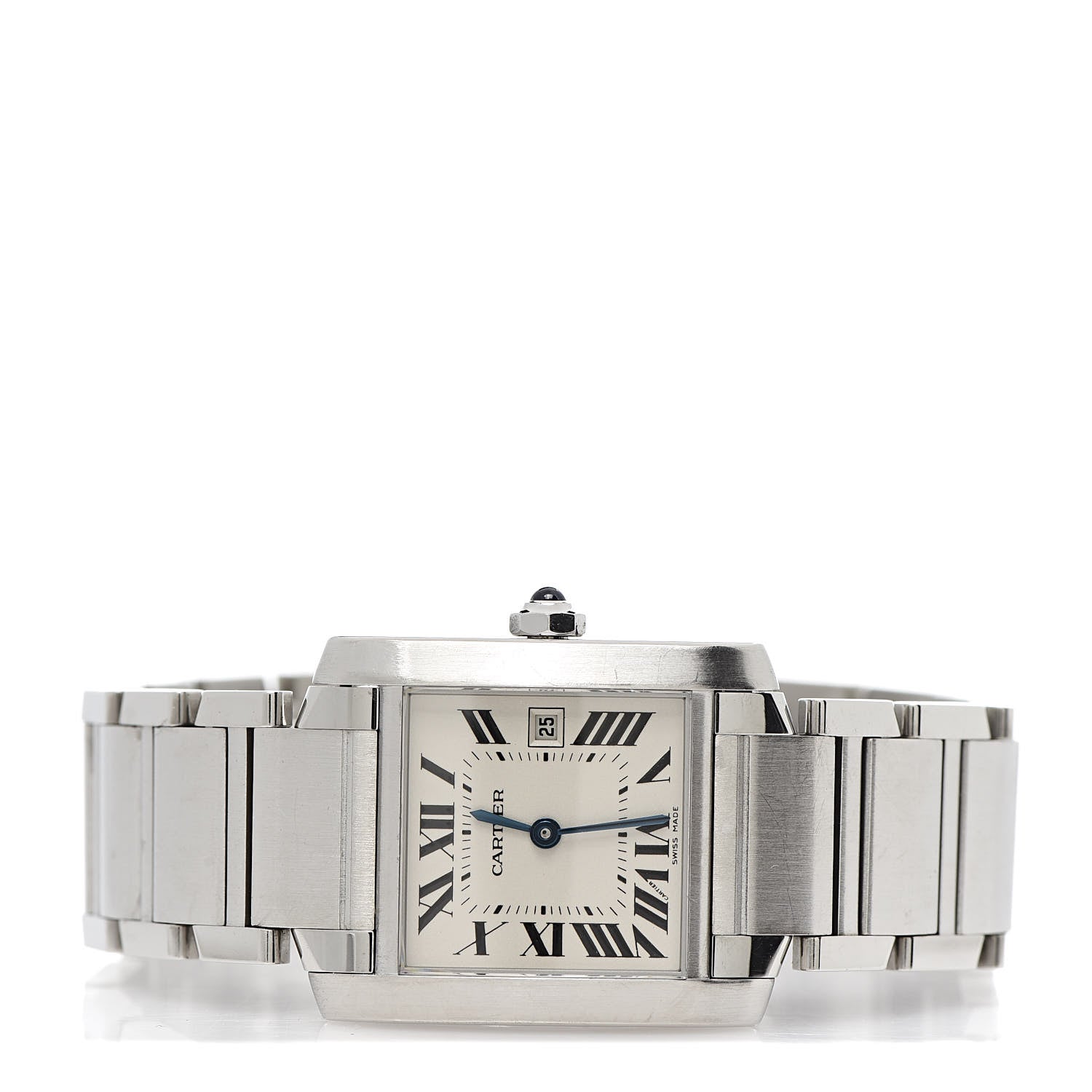 Cartier Stainless Steel 25mm Tank Francaise Quartz Watch 2 of 8
