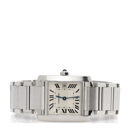 Cartier Stainless Steel 25mm Tank Francaise Quartz Watch 2 of 8