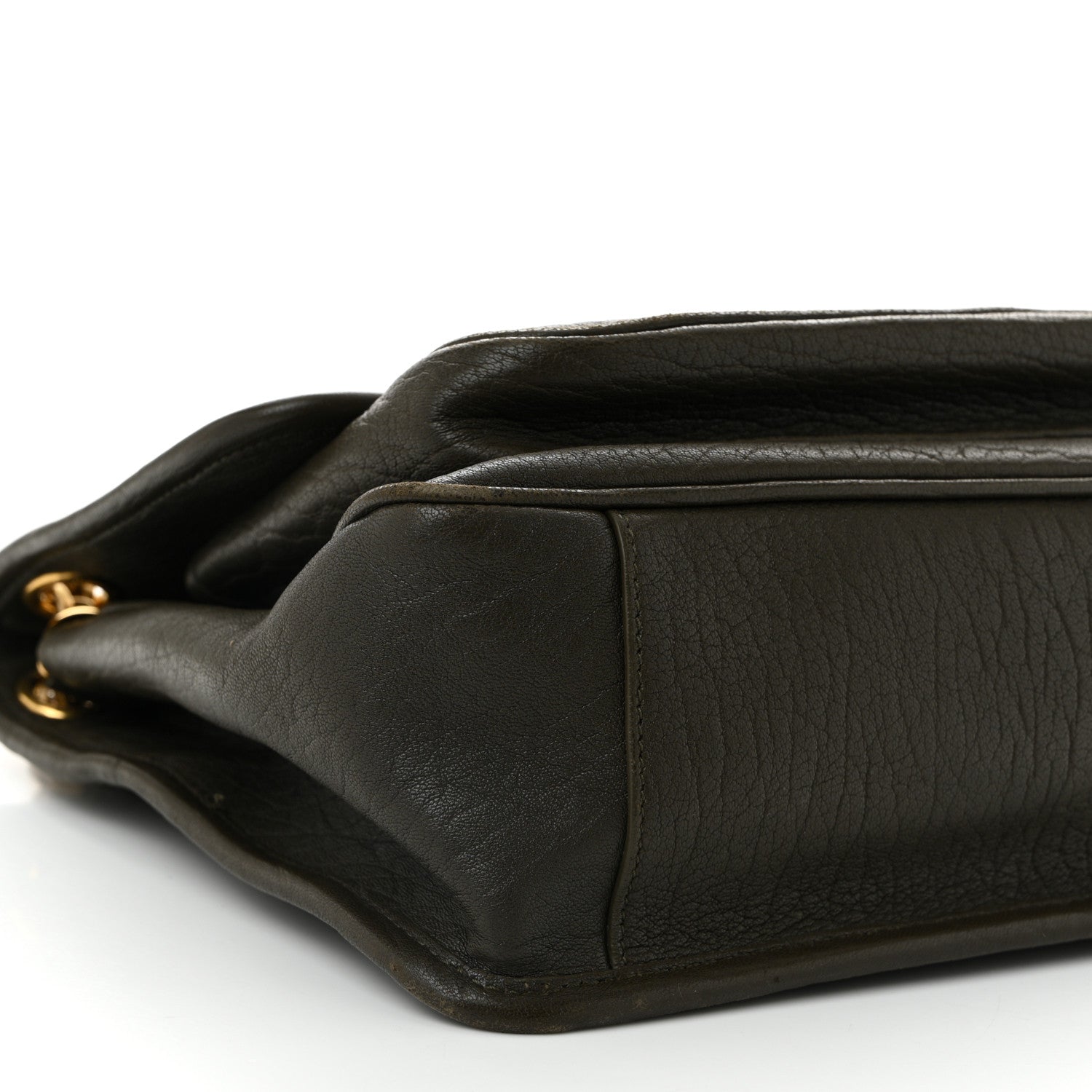 Saint Laurent Grained Lambskin Monogram Medium Niki Chain Satchel Light Musk 9 of 12