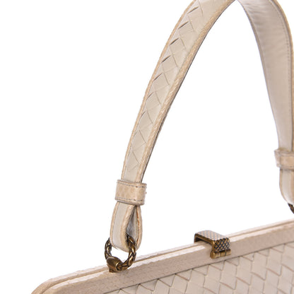Bottega Veneta Nappa Intrecciato Ayers Frame Bag Cream 11 of 12