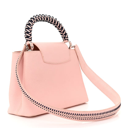 Louis Vuitton Taurillon Braided Capucines MM Light Pink 3 of 9
