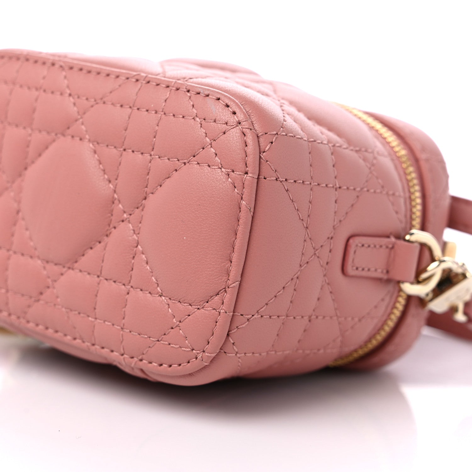 Christian Dior Lambskin Cannage Micro Vanity Case Ethereal Pink 8 of 8