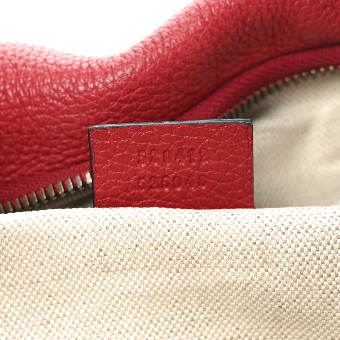 Grained Calfskin Logo Belt Bag Hibiscus Red
