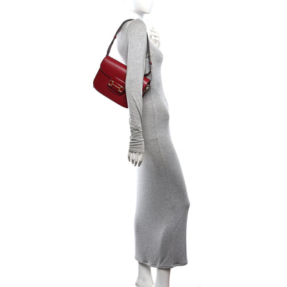 Gucci Arabella Calfskin Horsebit 1955 Shoulder Bag Rosso Ancora 2 of 10