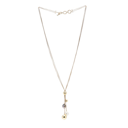 David Yurman 18K Yellow Gold Pearl Solari Fringe Necklace 3 of 4