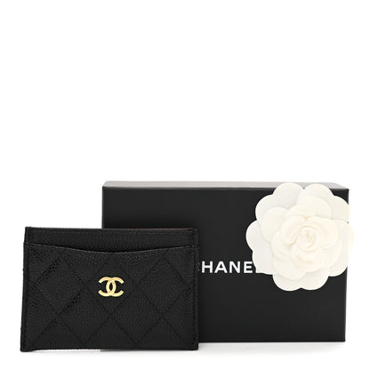 Chanel Caviar Quilted Card Holder Black 9 of 9