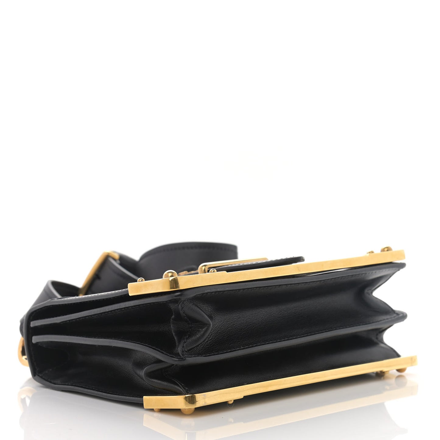 City Calf Saffiano Cahier Bag Black