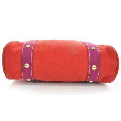 Louis Vuitton Toile Antigua Cabas MM Red Pink 4 of 9