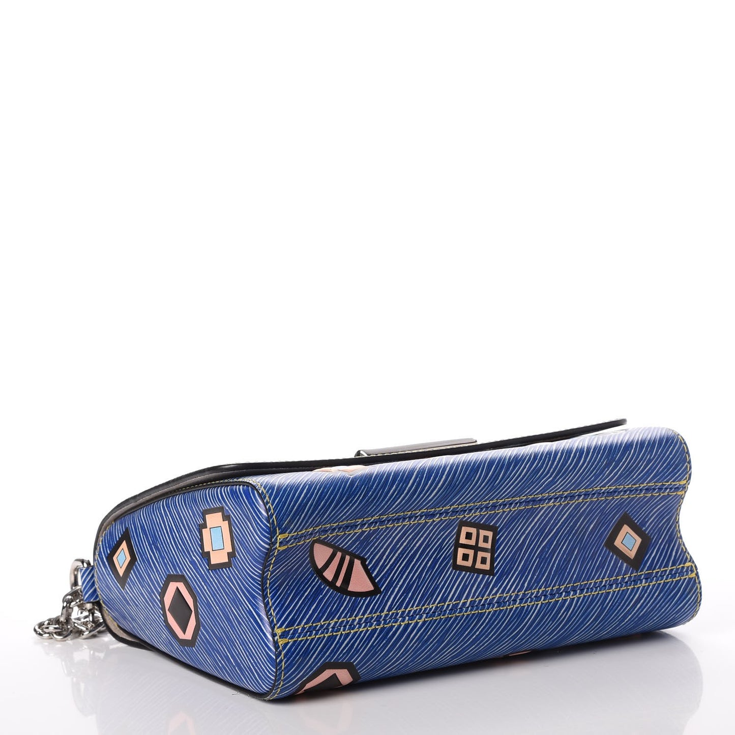 Epi Azteque Twist Shoulder Bag MM Denim Light
