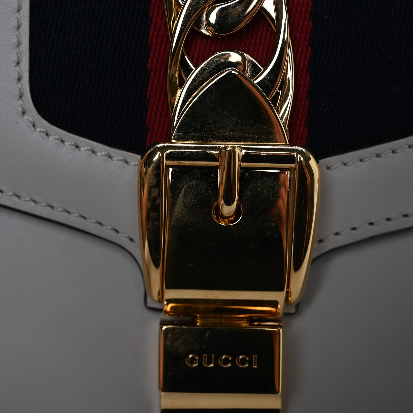 Calfskin Small Sylvie Shoulder Bag Off White