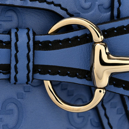 Gucci Guccissima Medium Emily Chain Shoulder Bag Mineral Blue 10 of 11