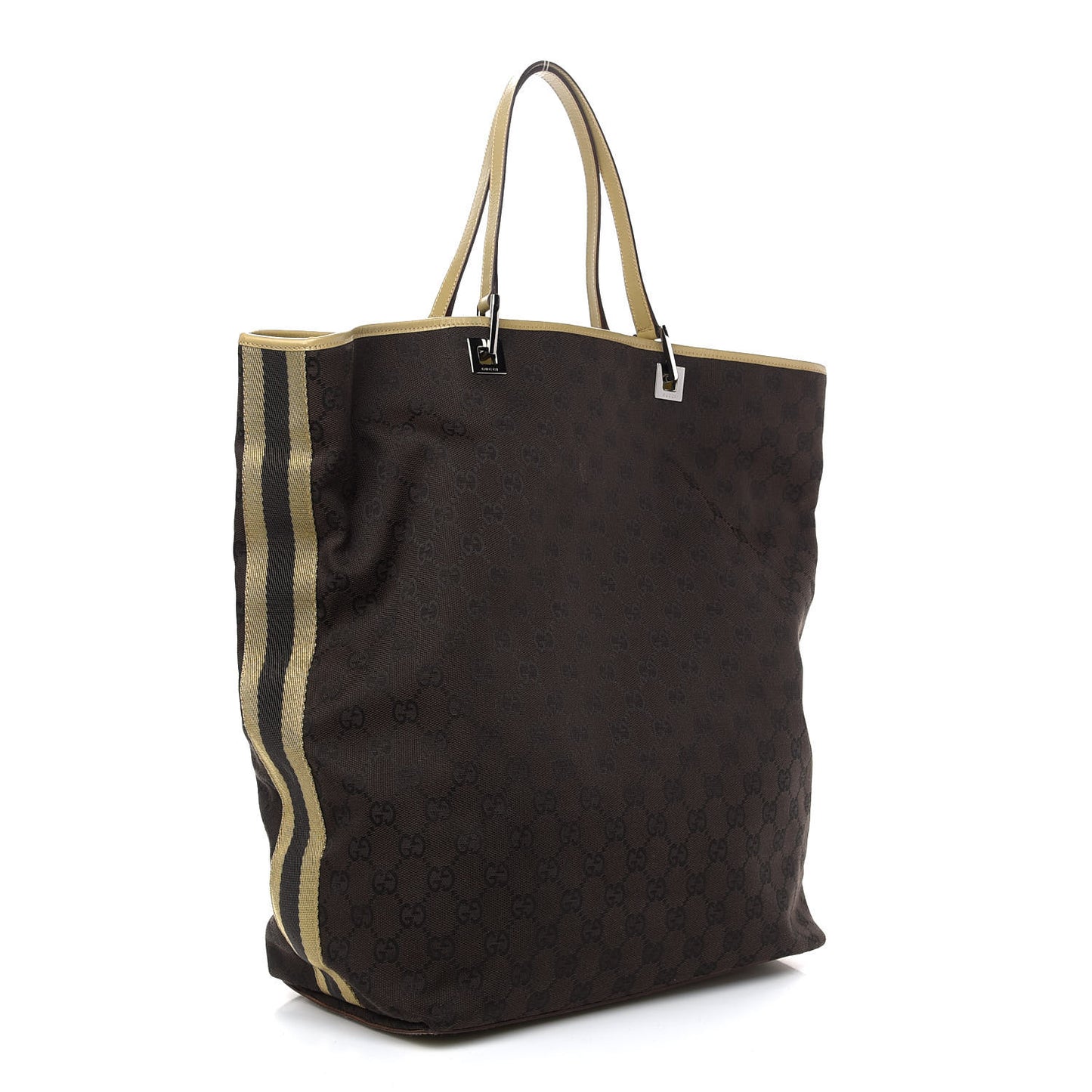 Monogram Large Bucket Tote Brown
