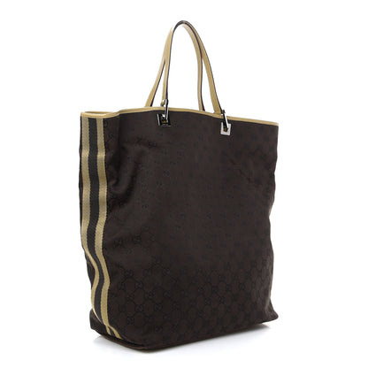 Gucci Monogram Large Bucket Tote Brown 3 of 11