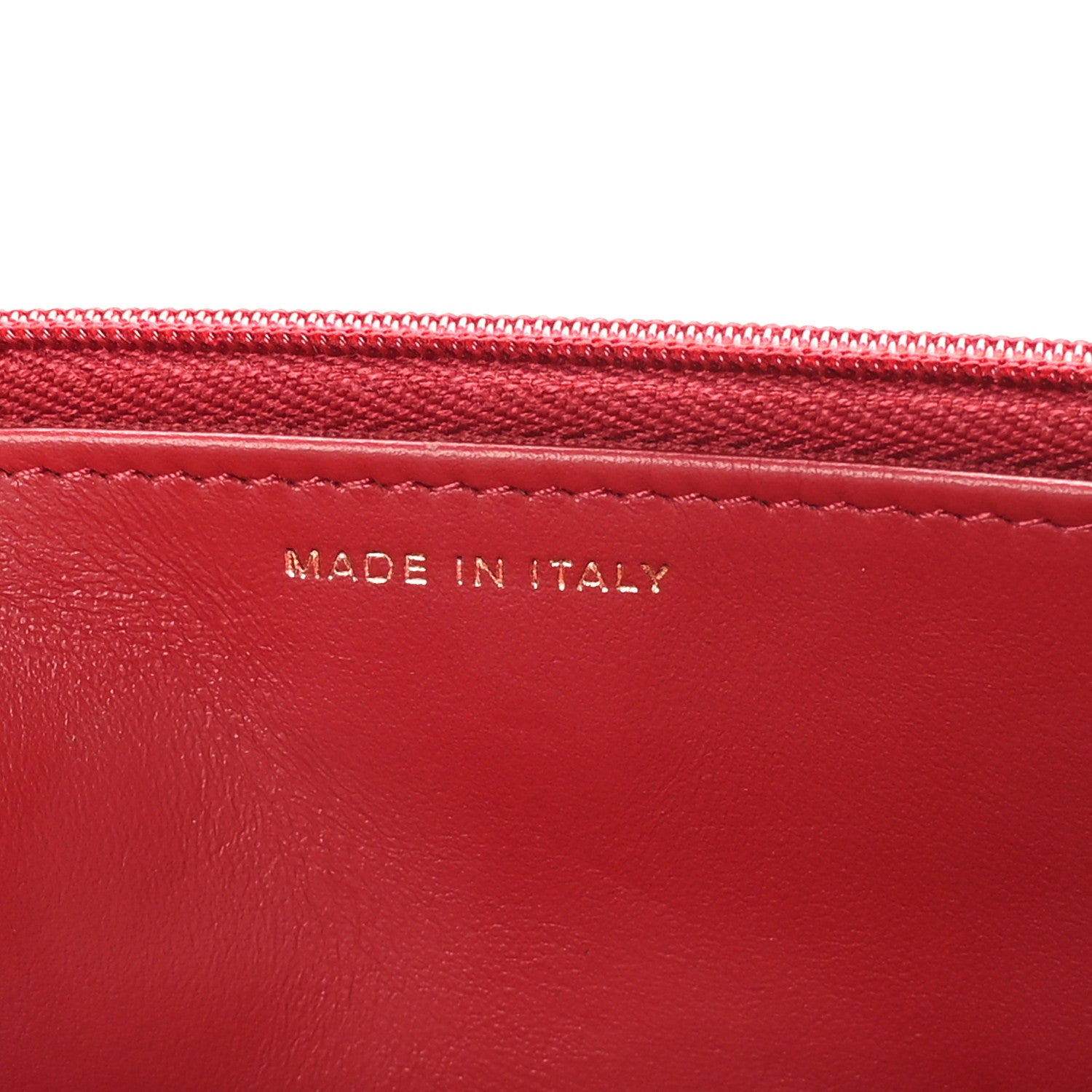 Chanel Lambskin Quilted Twisted CC Wallet On Chain WOC Red 7 of 11