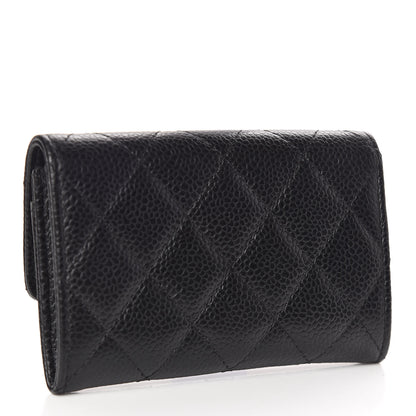 Chanel Caviar Quilted Flap Card Holder Black 3 of 9