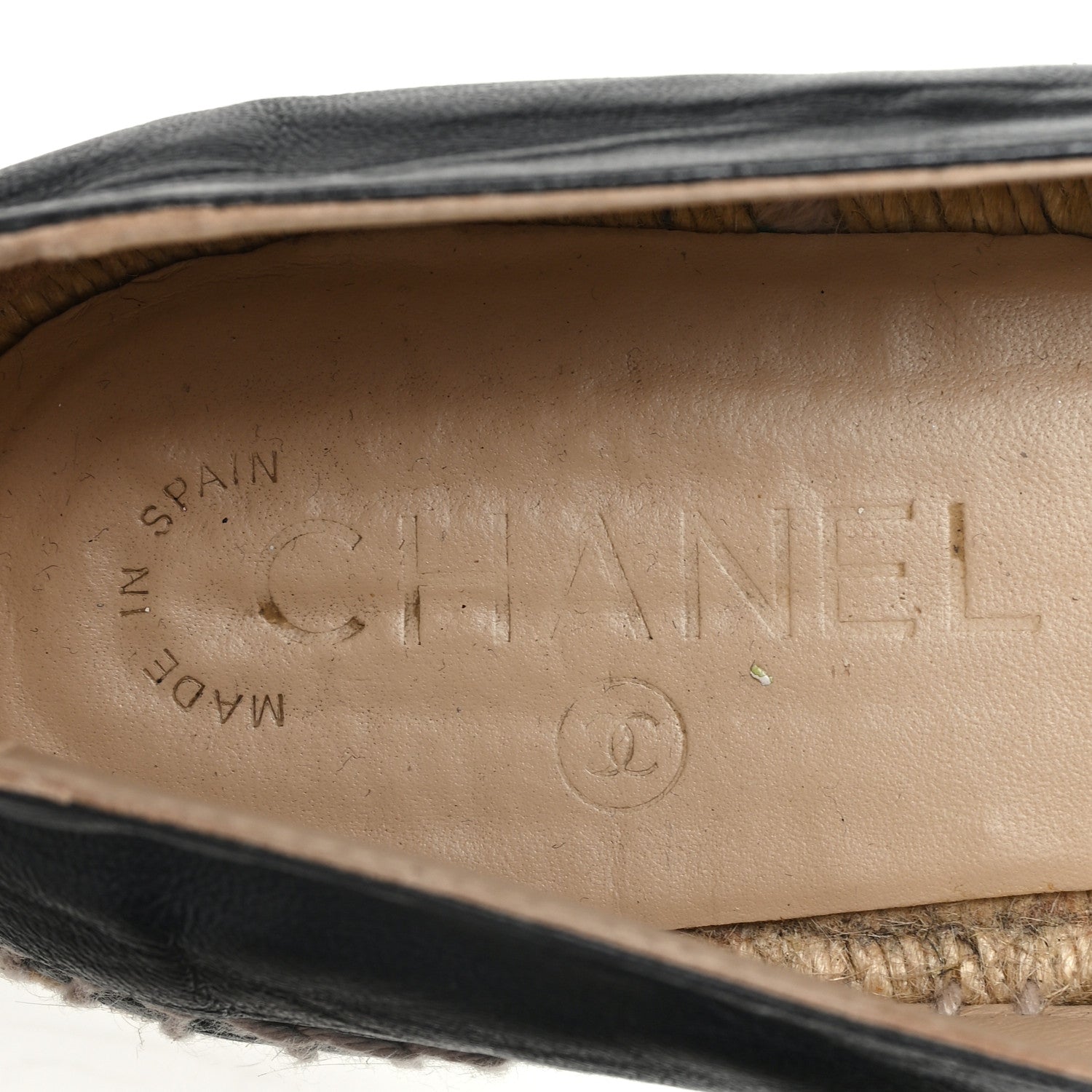 Chanel Lambskin CC Espadrilles 39 Black 8 of 10