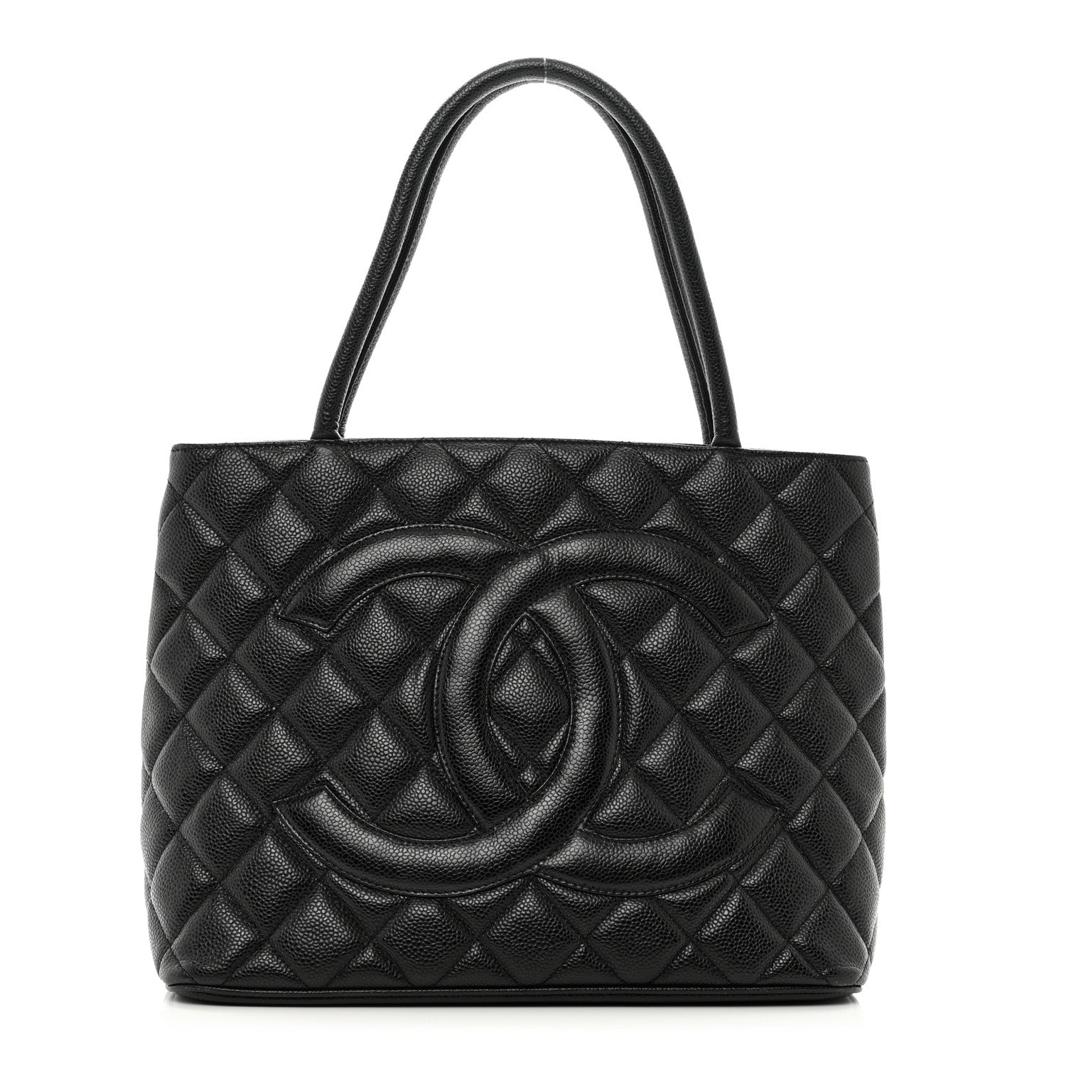 Chanel Caviar Quilted Medallion Tote Black 1 of 10