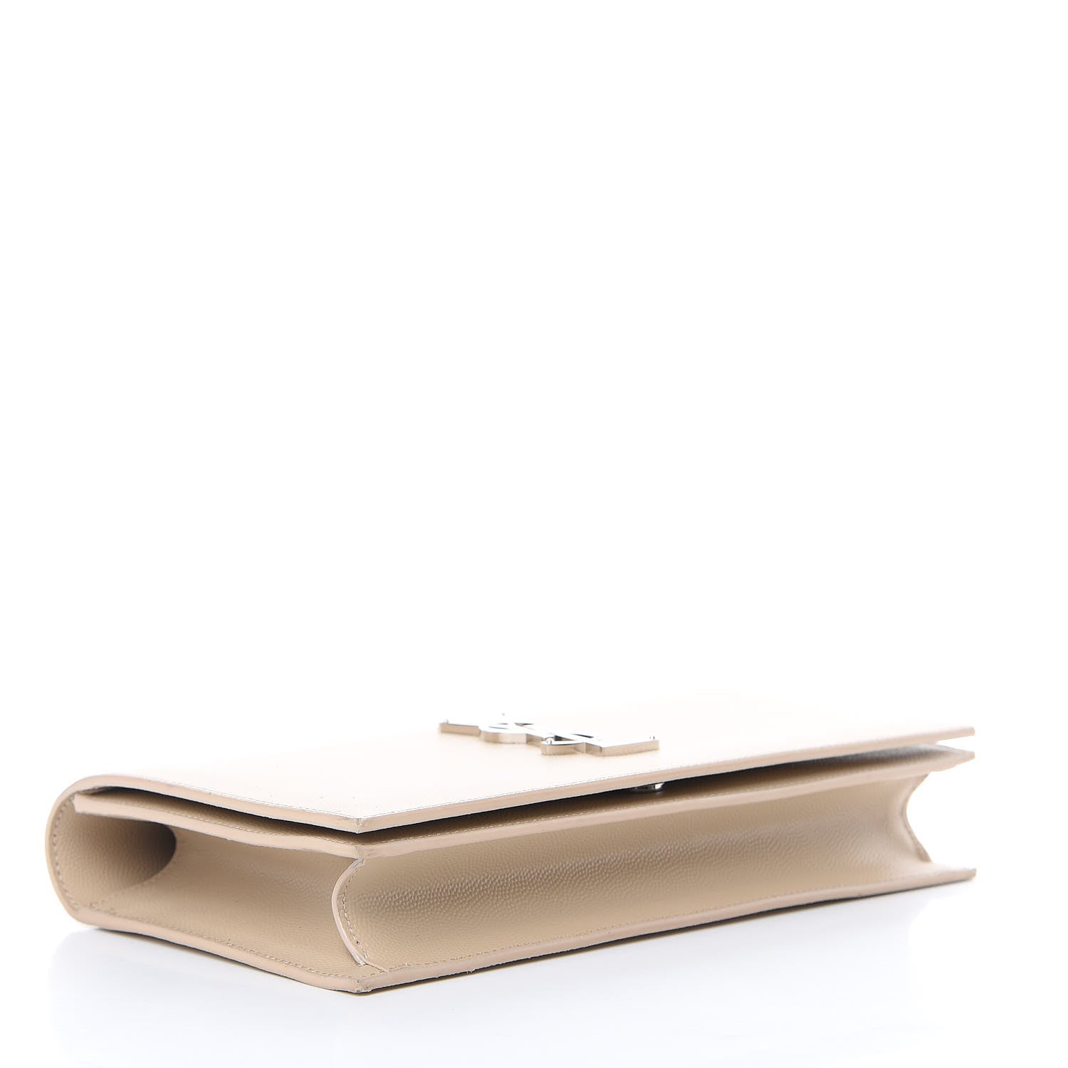 Saint Laurent Grain De Poudre Classic Kate Monogram Clutch Nude Powder 4 of 14