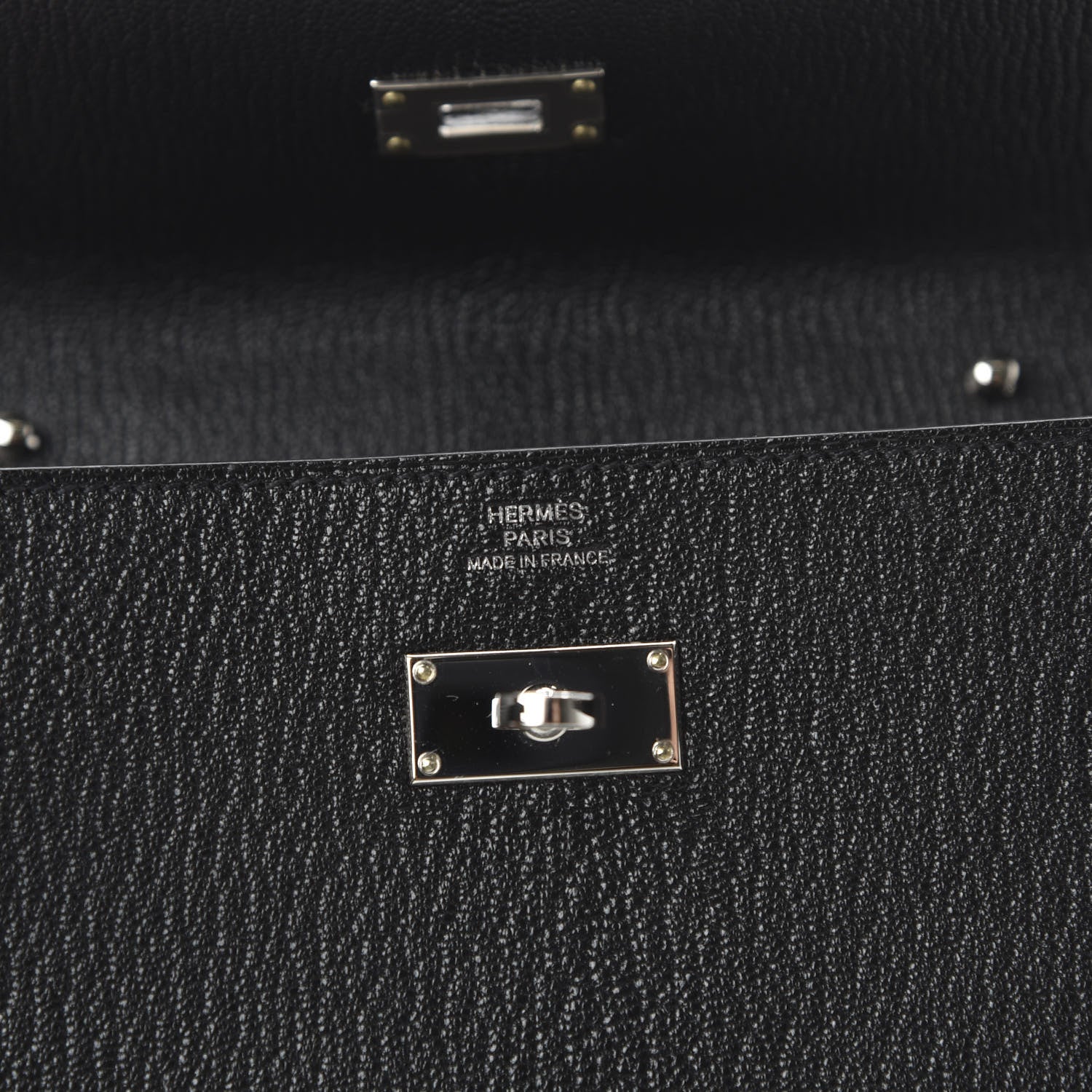 Hermes Chevre Mysore Kelly Wallet To Go Black 8 of 10