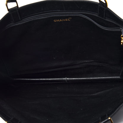 Chanel Lambskin CC Tote Black 4 of 10