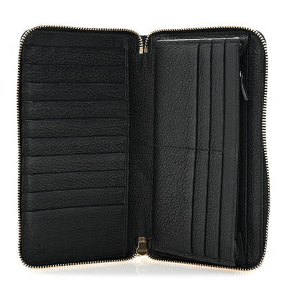 Gucci Pebbled Calfskin Soho Zip Around Wallet Black 5 of 8