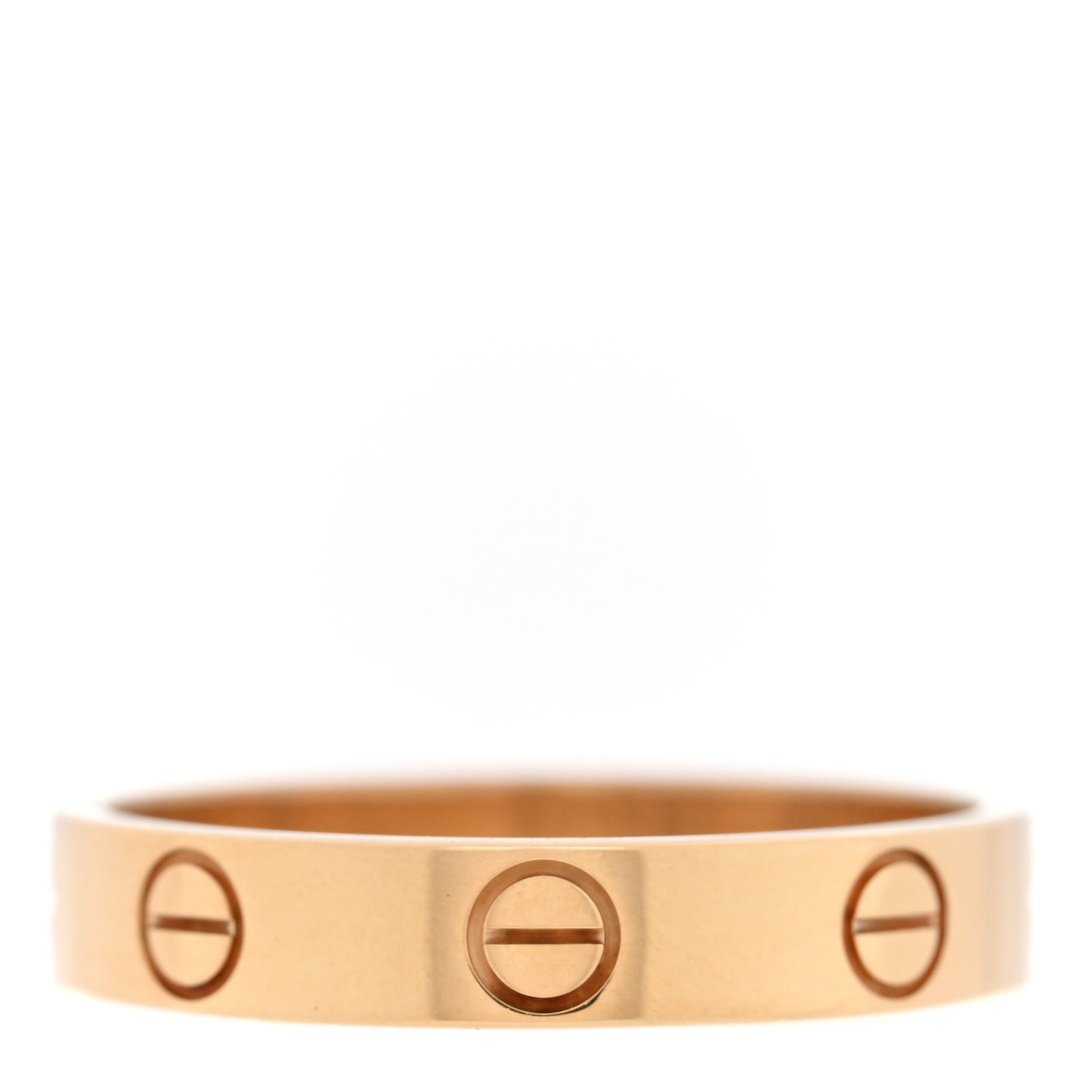 18K Yellow Gold 3.5mm LOVE Wedding Band Ring 53 6.5