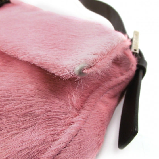 Calf Hair Baguette Pink