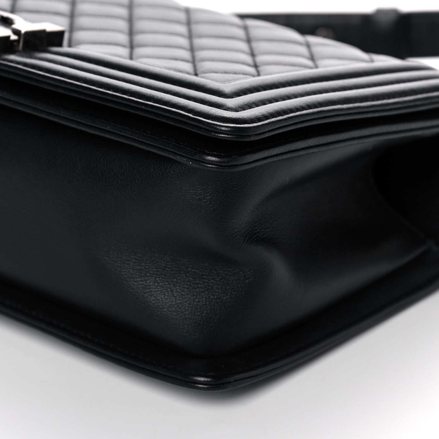 Chanel Calfskin Quilted Medium Boy Flap Black 11 of 12
