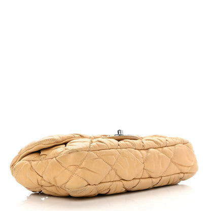 Chanel Calfskin Quilted Medium Bubble Quilt Flap Bag Beige 4 of 18