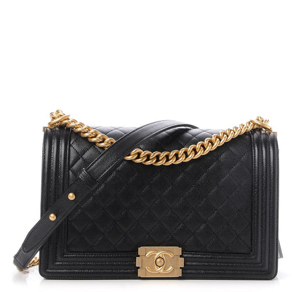 Chanel Caviar Quilted New Medium Boy Flap Black 1 of 8