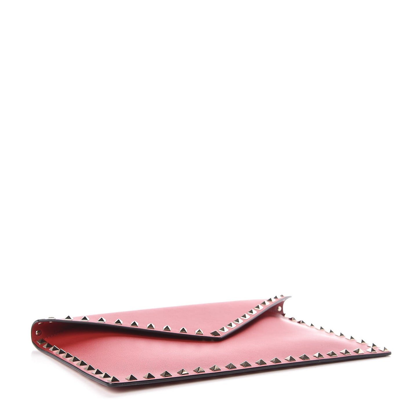Vitello Large Rockstud Envelope Clutch Rosso Valentino