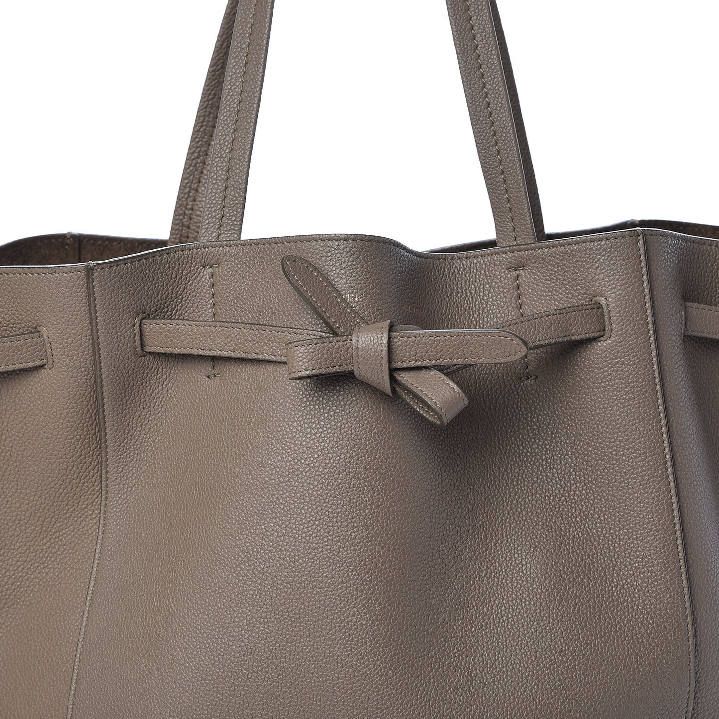 Soft Grained Calfskin Small Belt Cabas Phantom Taupe