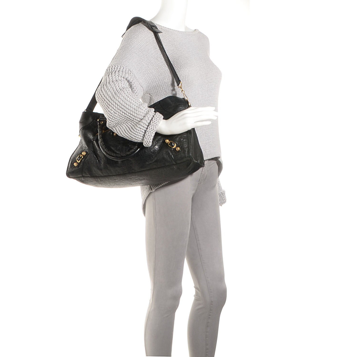 Balenciaga Agneau Giant 12 Gold Hardware Part Time Black 2 of 11