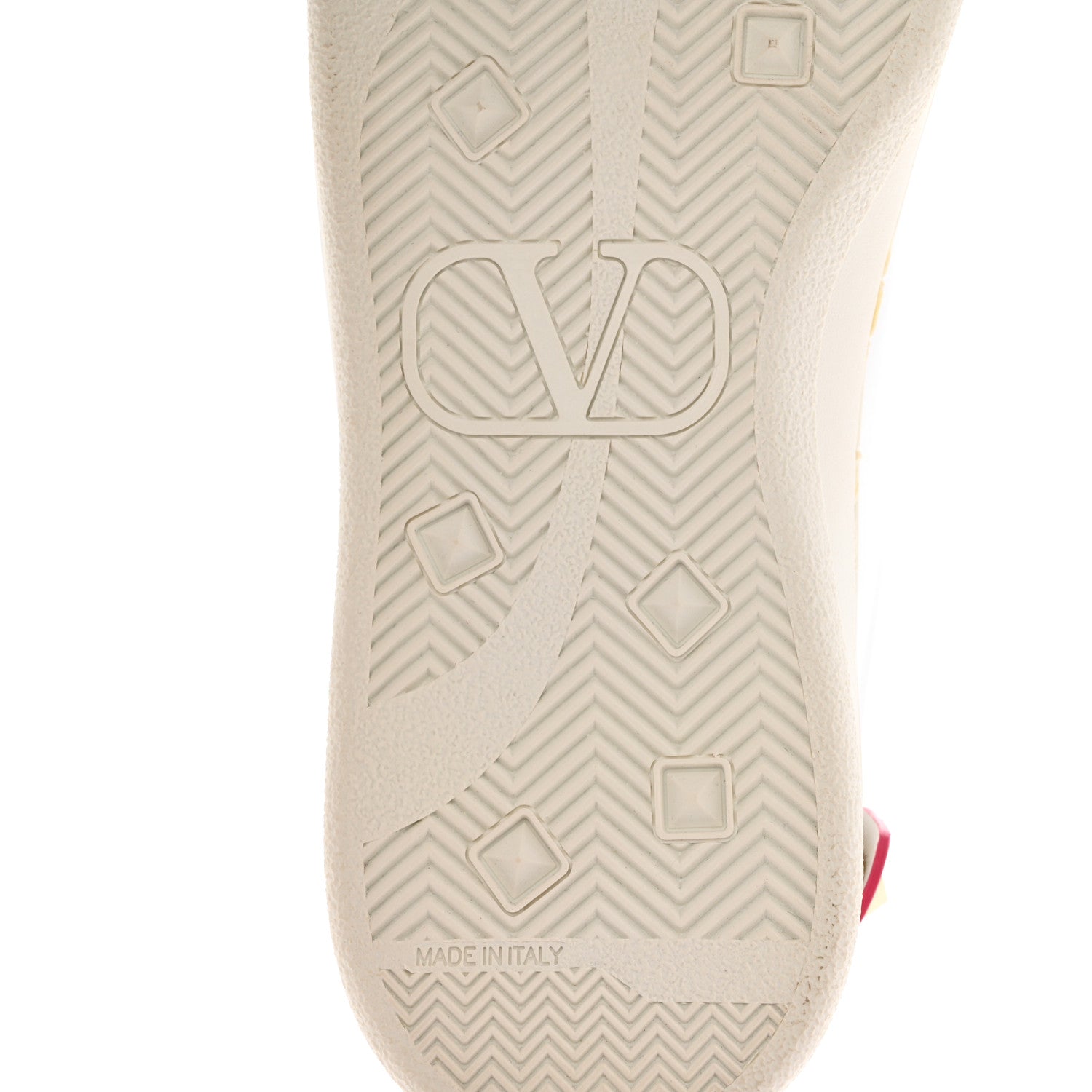 Valentino Garavani Calfskin Womens Backnet Sneakers 37 White Fuchsia 8 of 8